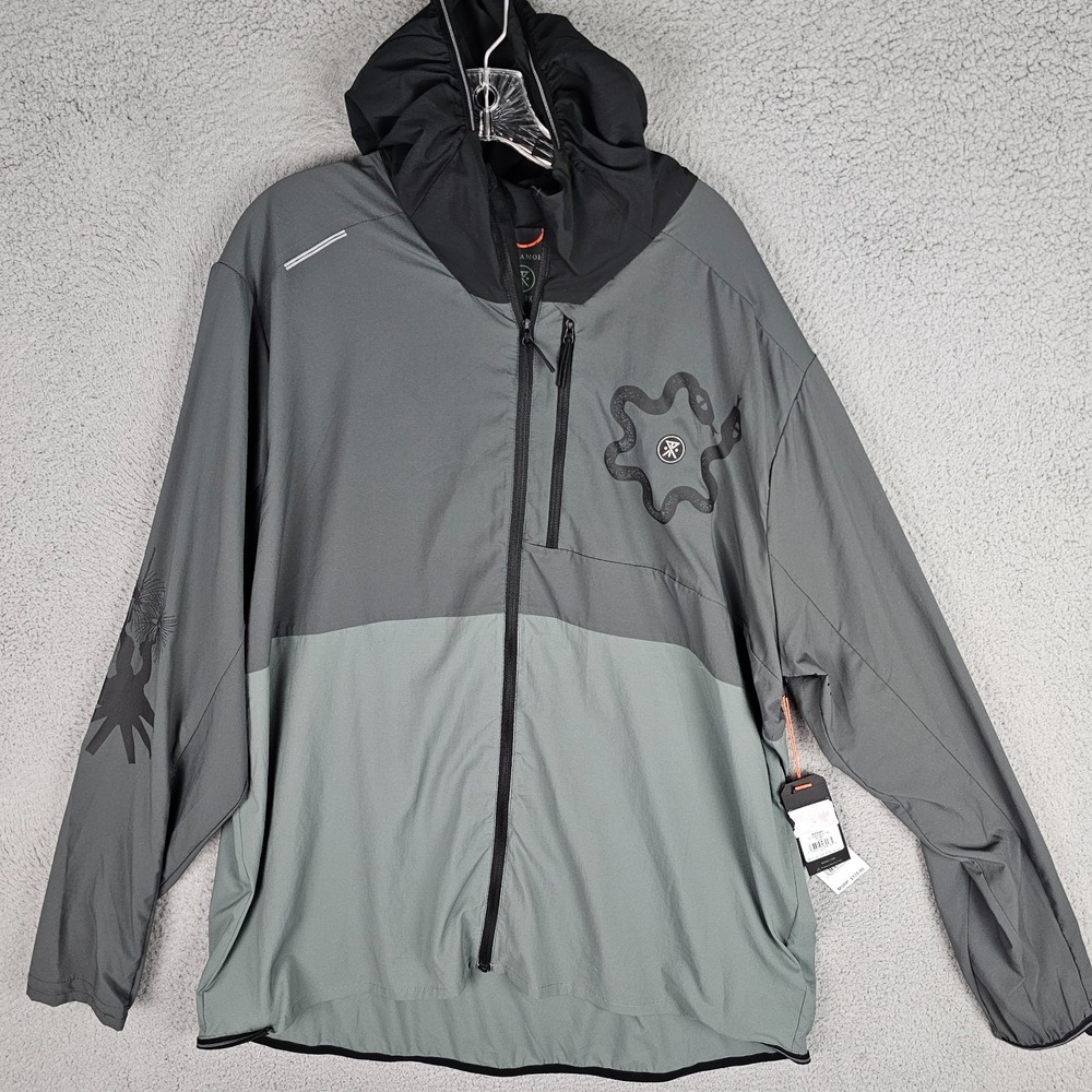 Men's Roark Secondwind 3.0 Jacket Full Zip‎ Gray Size XXL Running $125